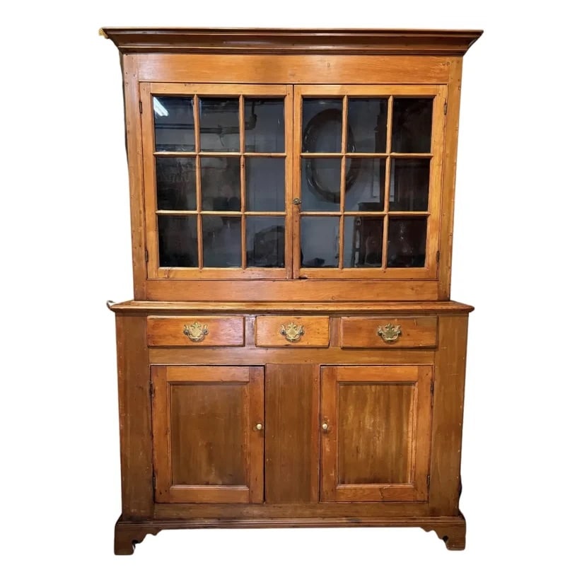 19th Century American Pennsylvania Dutch Step-Back Cupboard (1 of 3)