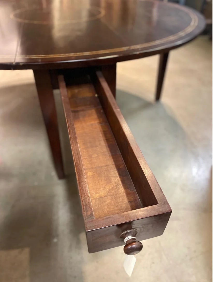 Late 19th Century Cherry Drop-Leaf Table - 3