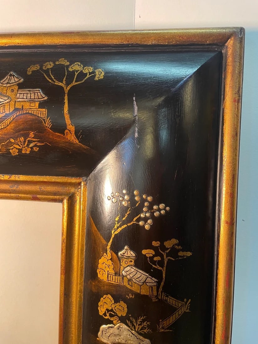 Black Chinoiserie Square Frame - 2
