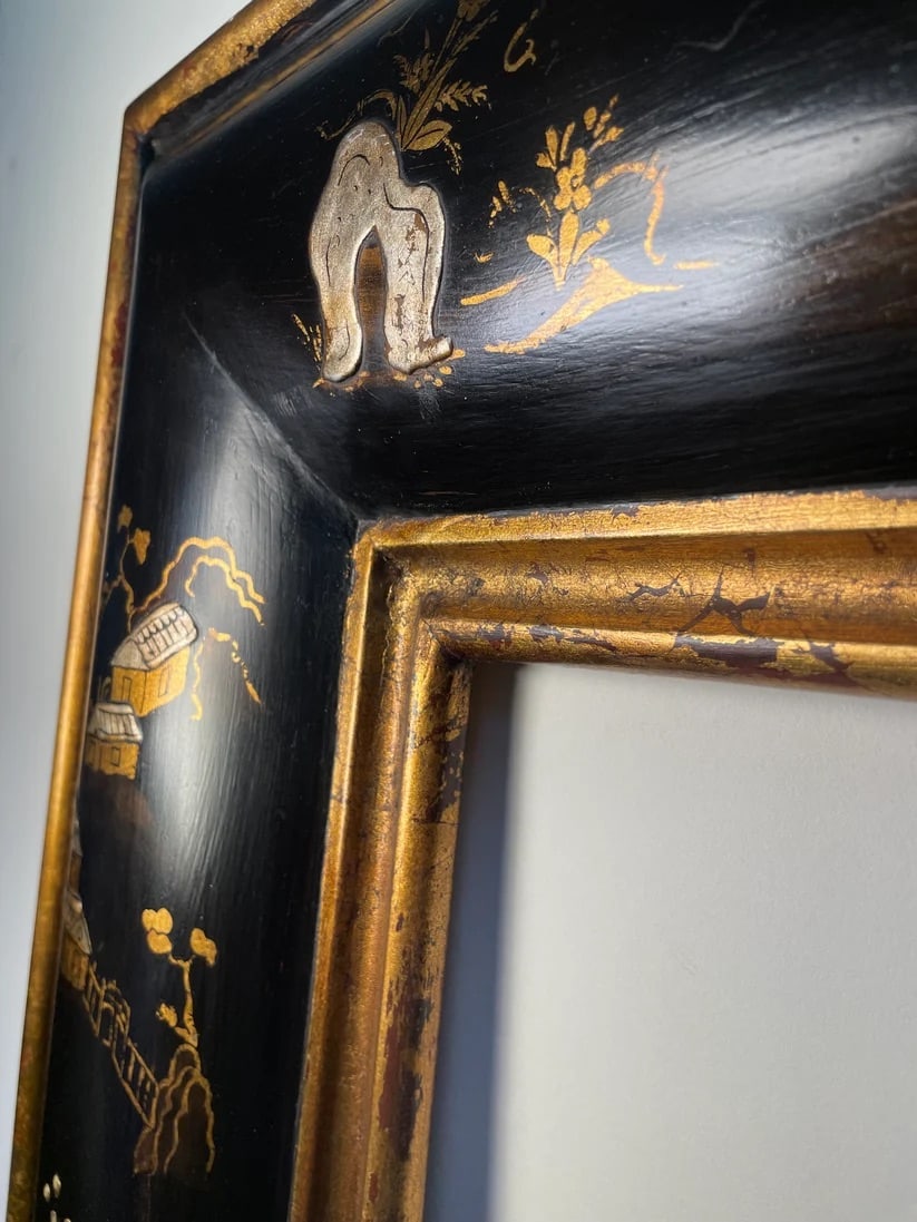 Black Chinoiserie Square Frame - 4