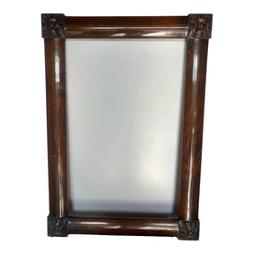 Chinoiserie Black Lacquer Frame w/Tree Details