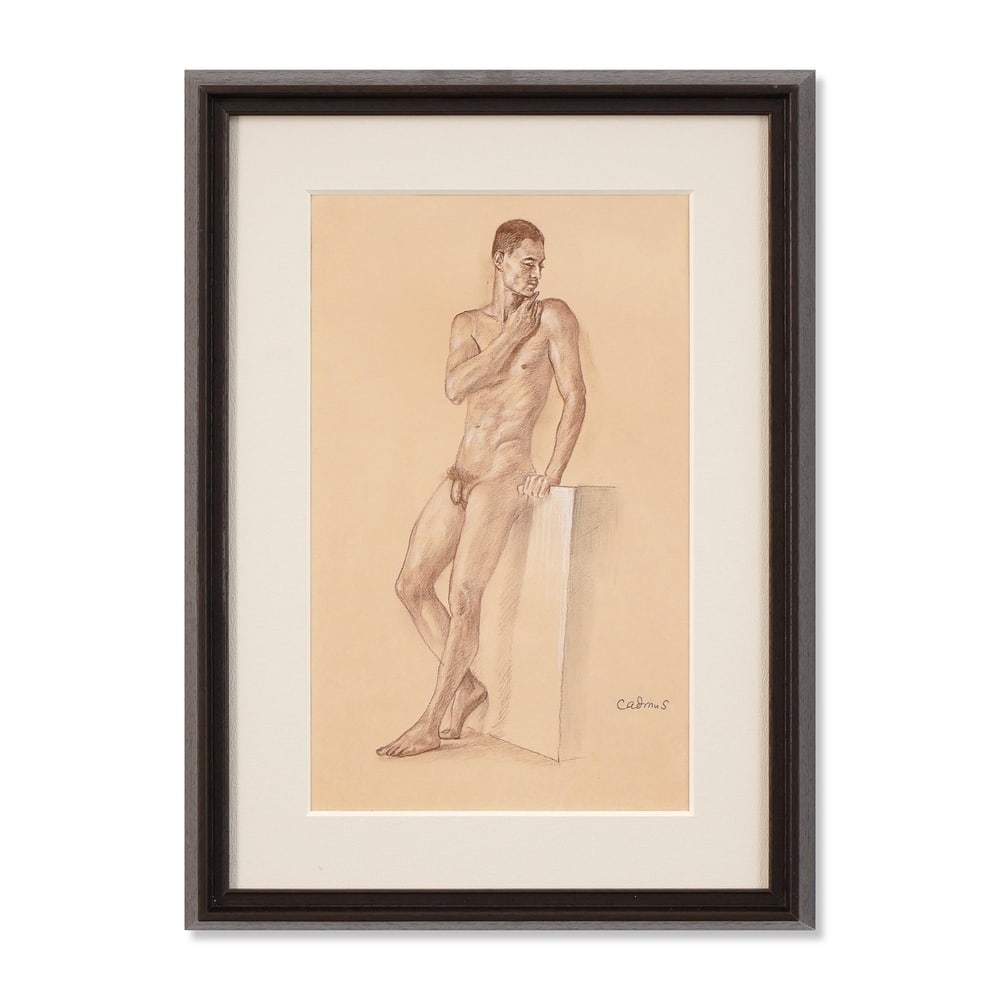 PAUL CADMUS (1904-1999), MALE NUDE WITH PEDESTAL, 1955, PENCIL AND COLORED PENCIL ON PAPER — image 35
