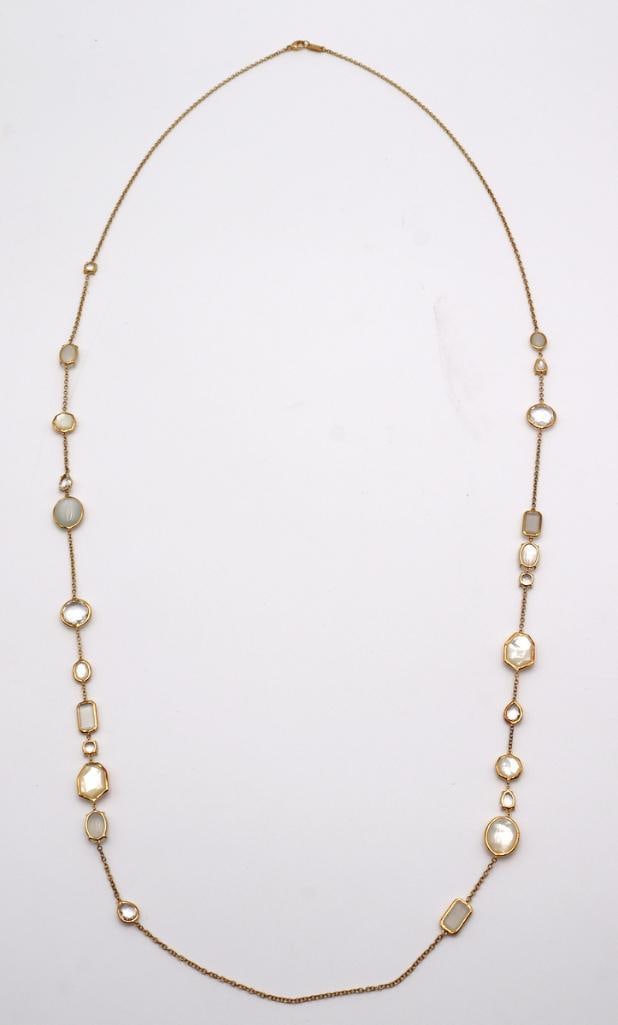 Ippolita “Rock Candy” 18Kt & Mother-of-Pearl Longchain Station Necklace (1 of 5)