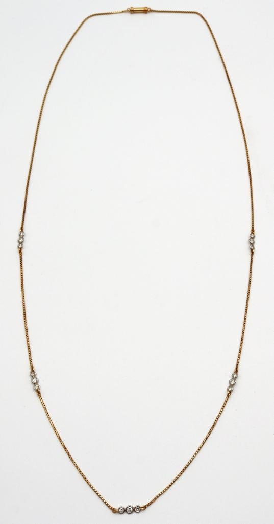 David Webb “Diamond by the Yard” 18Kt & Platinum Diamond Necklace (1 of 6)