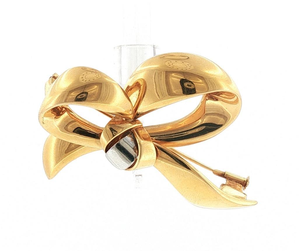 Andrée Putman 18Kt Two-Tone Ribbon Bow Brooch (1 of 7)