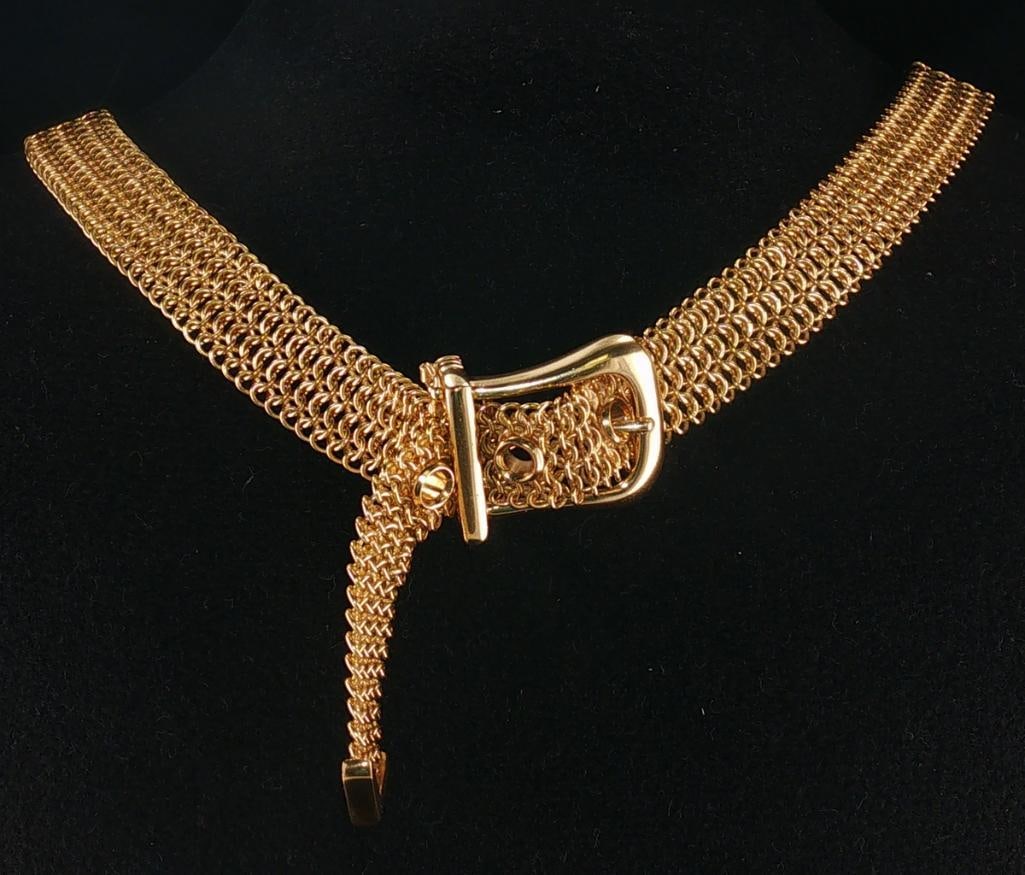 Tiffany & Co. 18Kt Mesh Buckle Choker Necklace (1 of 6)