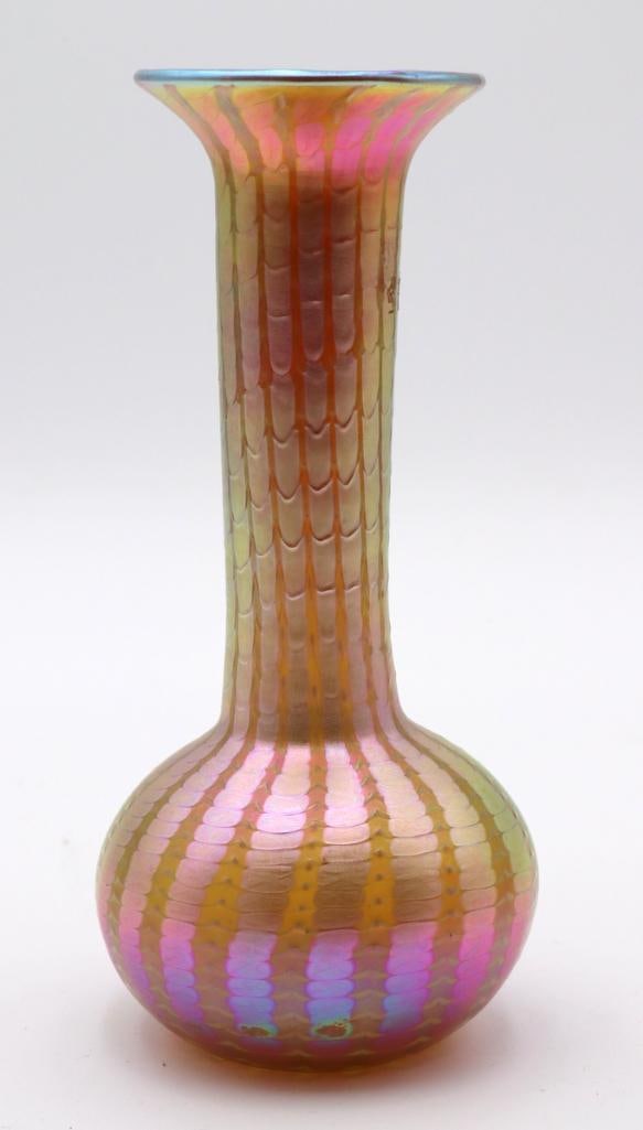 Lundberg Studios Iridescent Art Glass Vase (1 of 5)