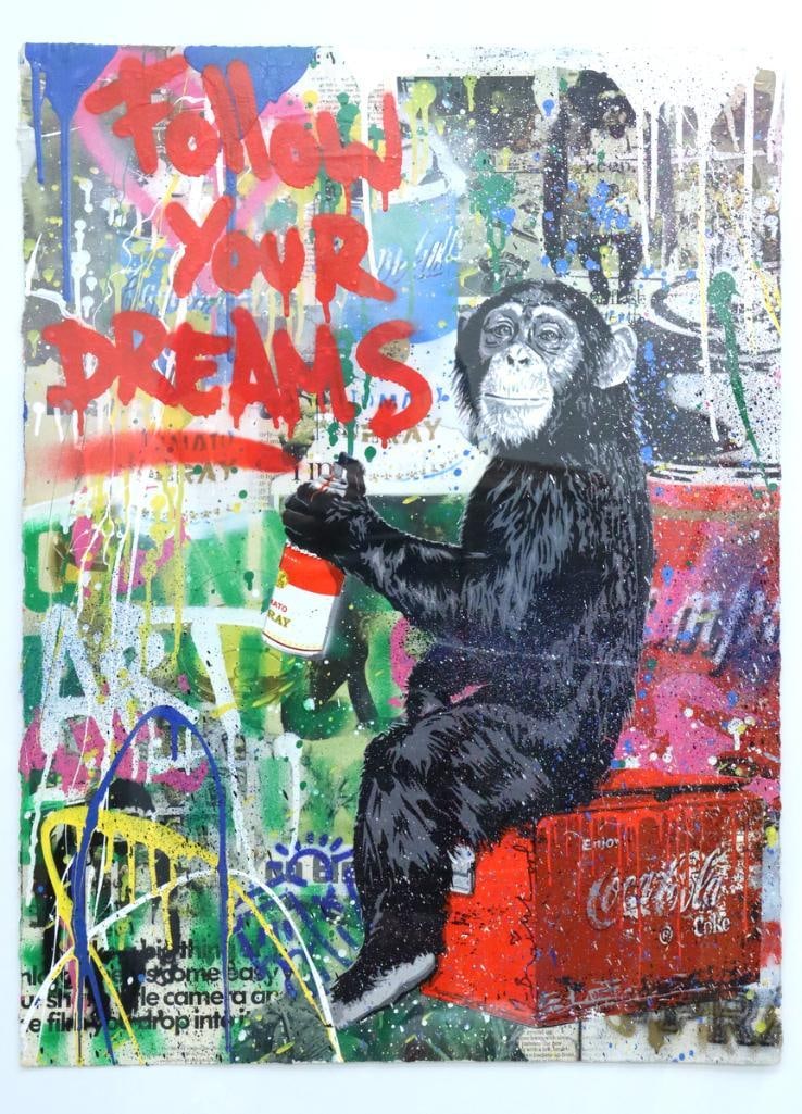 Mr. Brainwash (French, b. 1966) “Everyday Life” Mixed Media Screenprint: Mr. Brainwash (French, b. 1966) “Everyday Life” Screenprint with stencil, acrylic, and spray paint on wove paper, 2017 Original mixed media work. Hand-signed on the front; signed and dated