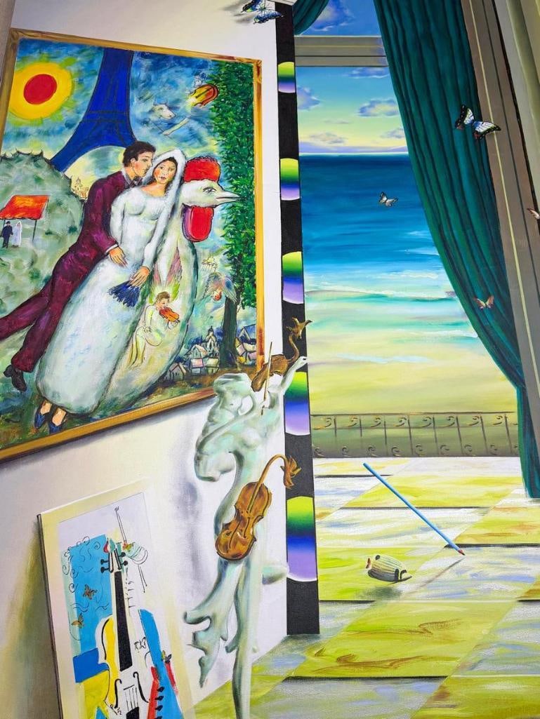 Large Ferjo (Brazilian, b. 1946) Acrylic on Canvas (1 of 6)