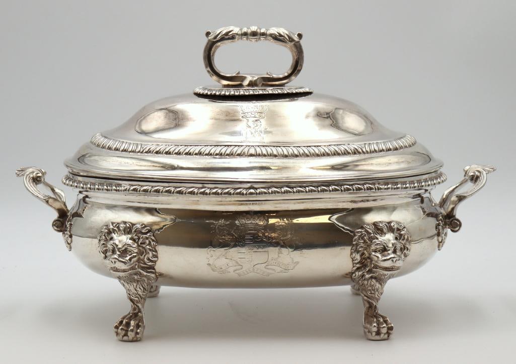Sebastian & James Crespell, George III Sterling Silver Tureen (1 of 13)