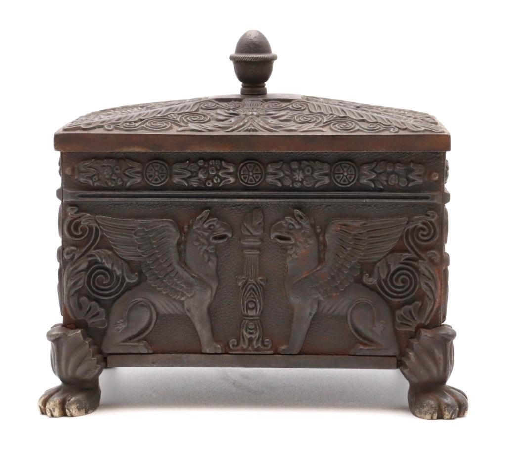 Attr. Karl Friedrich Schinkel Berlin Iron Classical Casket (1 of 7)