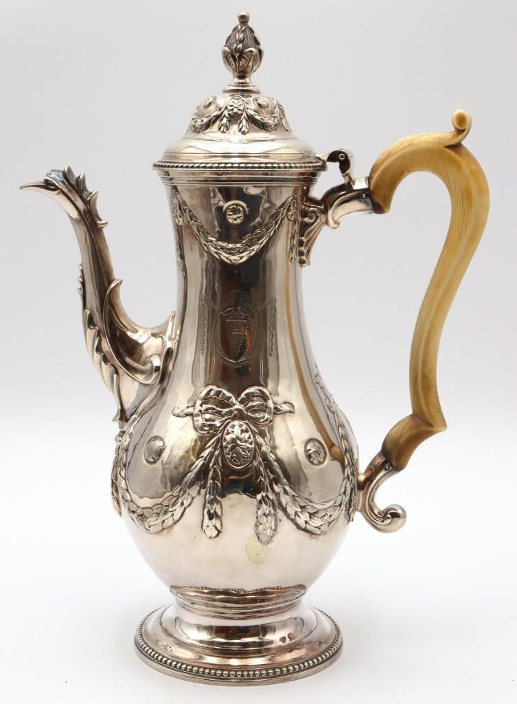 William Collings, George III Sterling Silver Coffee Pot (1 of 7)