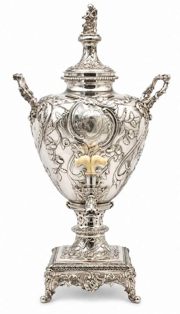 Emick Romer, George III Sterling Silver Hot Water Urn (1 of 10)