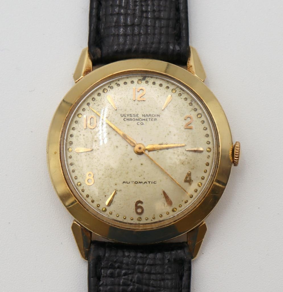Vintage Ulysse Nardin 14kt Gold Automatic Wristwatch (1 of 4)