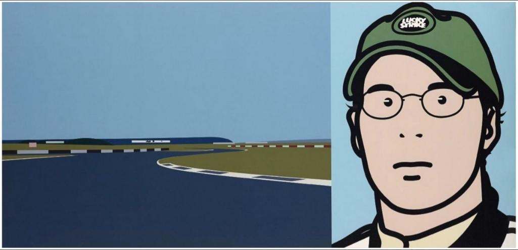 Julian Opie (British, b. 1958) “Imagine You Are Driving (Fast) Jacques” Lambda Print (1 of 1)