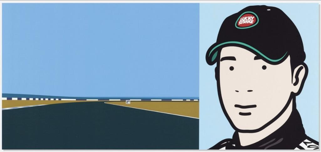 Julian Opie (British, b. 1958) “Imagine You Are Driving (Fast) Rio” Lambda Print (1 of 1)