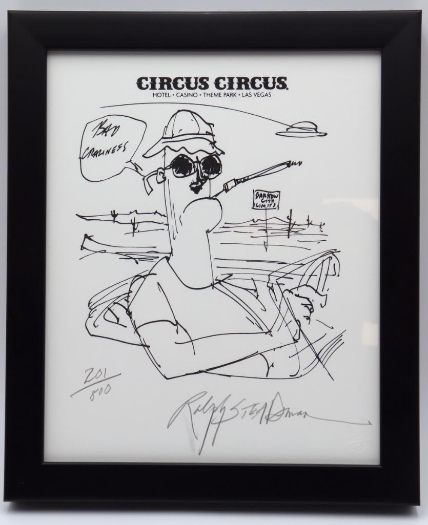 Ralph Steadman (British, b. 1936) “Barstow City Limits” Silkscreen (1 of 3)