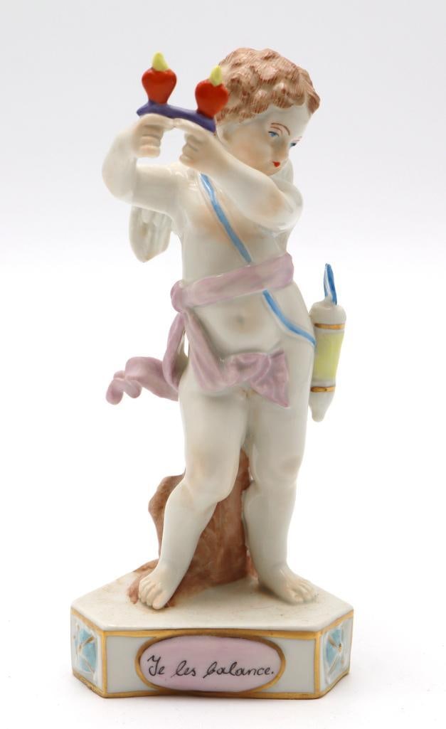 Antique Dresden Cherub Porcelain Sculpture (1 of 4)