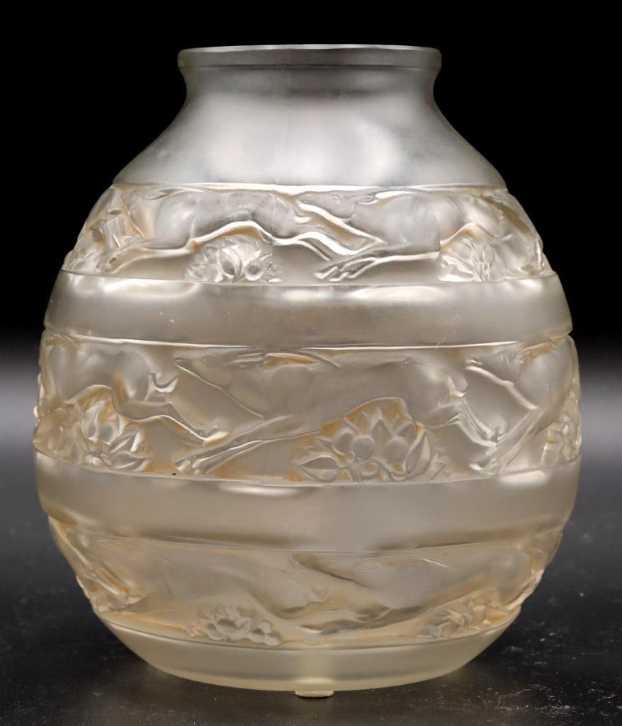 René Lalique (French, 1860–1945) “Soudan” Glass Vase (1 of 5)