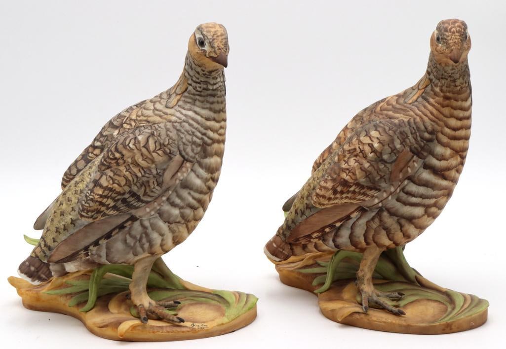 Boehm “Lesser Prairie Chickens” Porcelain Sculptures (1 of 5)