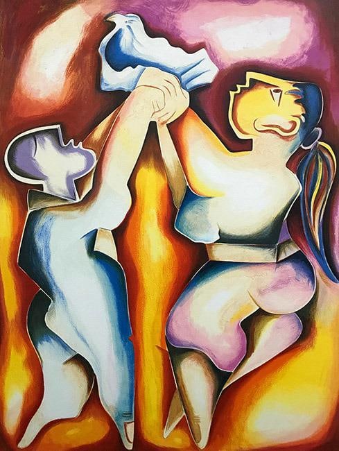 Alexandra Nechita (Romanian-American, b. 1985) “Peace Keepers” Lithograph (1 of 5)