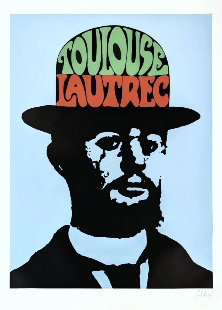 Peter Max (American, 1937–2025) “Toulouse Lautrec (Blue)” Serigraph (1 of 7)