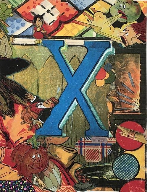 Bruce Helander (American, b. 1947) “Love Letters: Letter X” Lithograph: Bruce Helander (American, b. 1947) “Love Letters: Letter X” Lithograph on paper 1998 Numbered 22/49. Hand signed and numbered by the artist. Measurements approx. - 41 in. high × 32 in