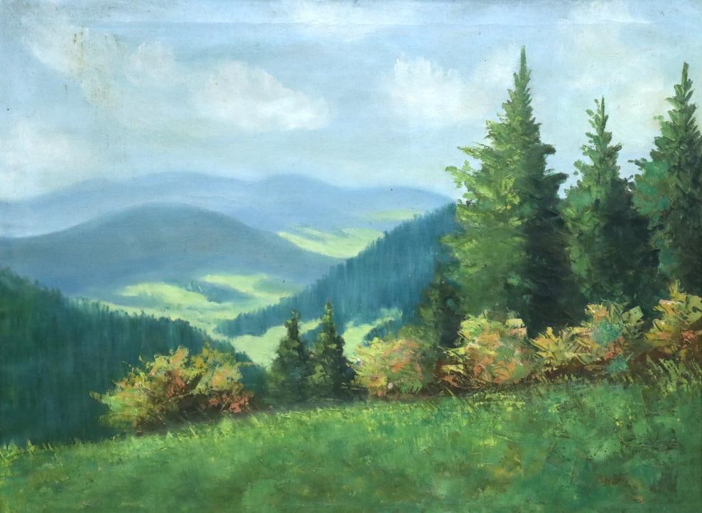 Ludvík Dobeš (Czech, 1914–1979) Oil Painting on Canvas (1 of 5)