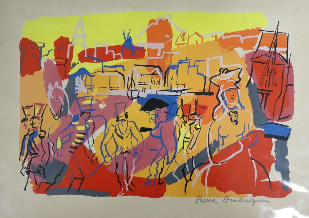 Pierre Ambrogiani (French, 1907–1985) Color Lithograph (1 of 3)