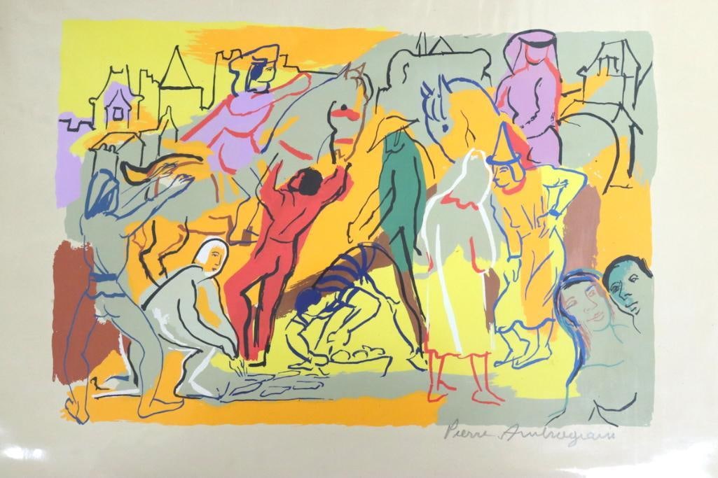 Pierre Ambrogiani (French, 1907–1985) Color Lithograph (1 of 3)