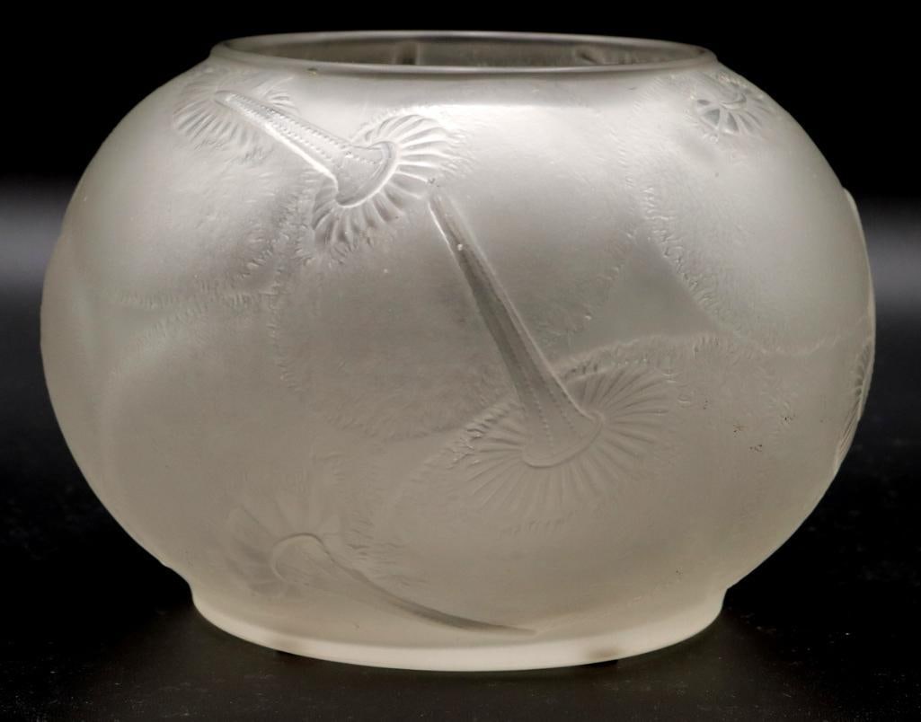 René Lalique (French, 1860-1945) “Du Barry” Glass Vase (1 of 4)