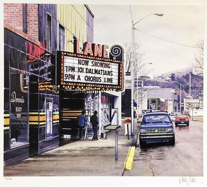 Davis Cone (American, b. 1950) “Lane Theatre” Lithograph (1 of 4)