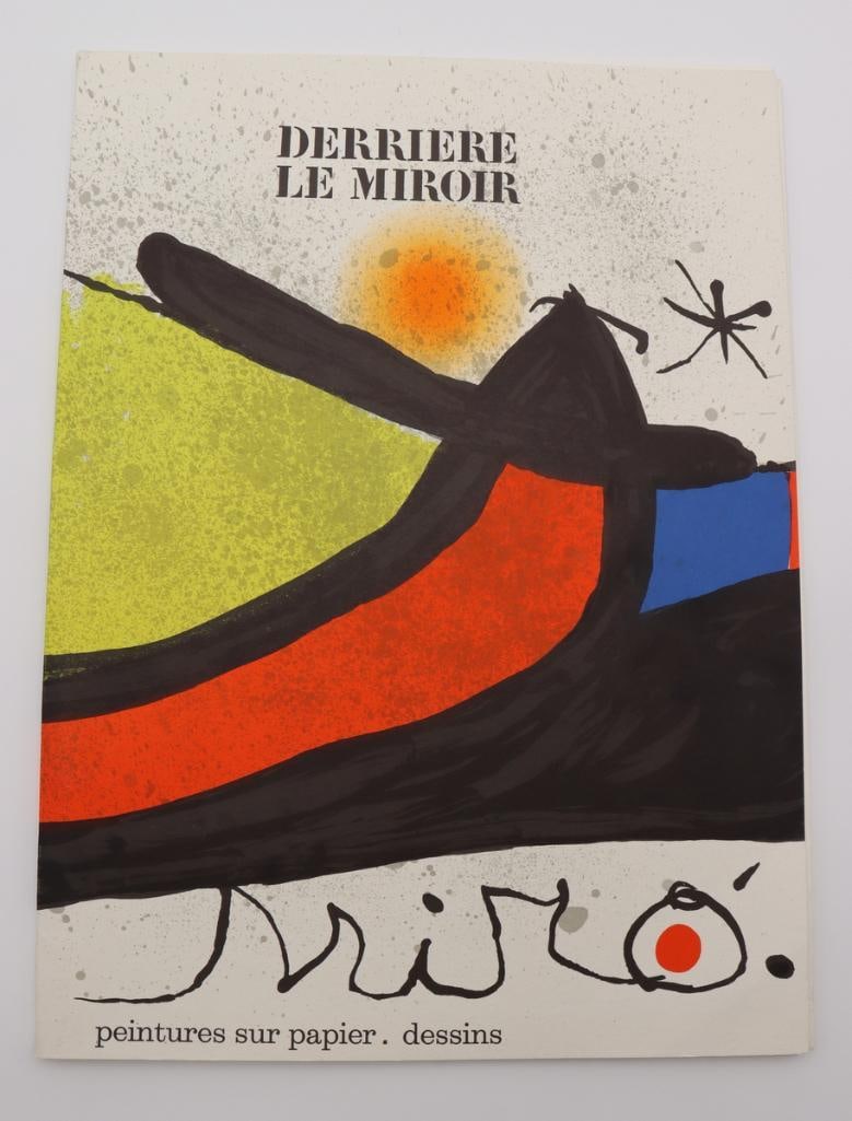 Joan Miró “Derrière le Miroir,” Nos. 193–194 Illustrated Publication,: Joan Miró (Spanish, 1893–1983) “Derrière le Miroir,” Nos. 193–194 “Peintures sur papier · dessins” Illustrated art publication 1971 Joan Miró is