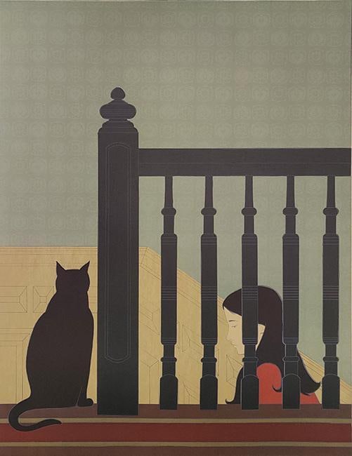 Will Barnet (American, 1911–2012) “The Bannister” Lithograph (1 of 5)