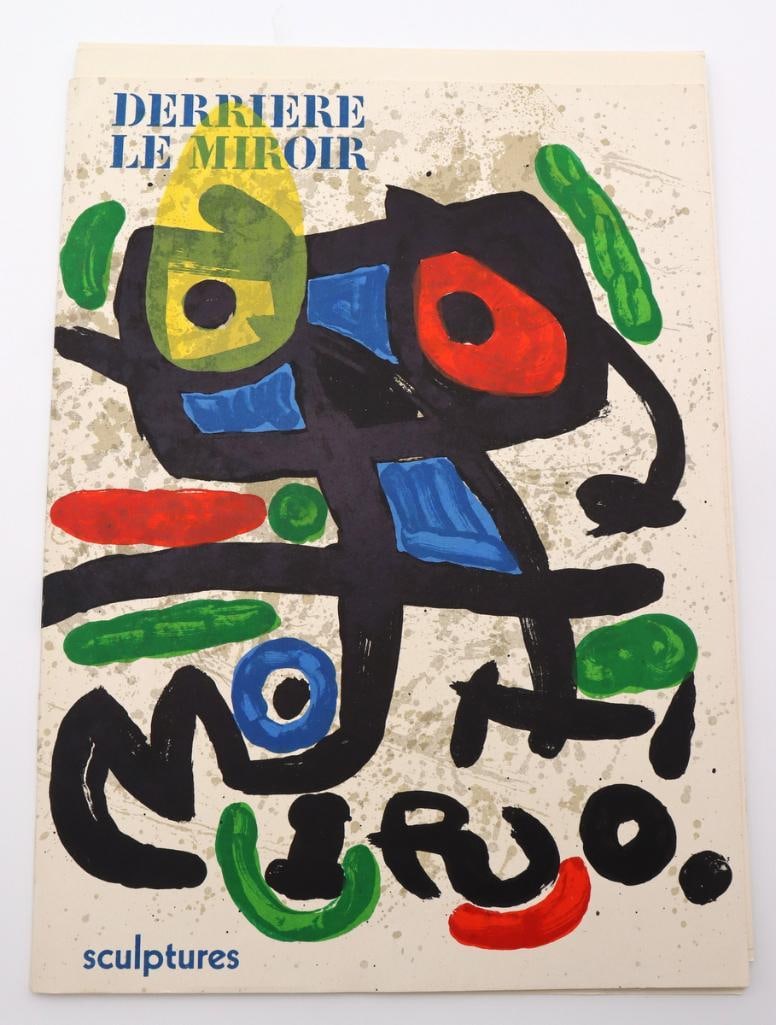 Joan Miró “Derrière le Miroir,” No. 186 Illustrated Publication, 1970: Joan Miró (Spanish, 1893–1983) “Derrière le Miroir,” No. 186 – Sculptures Illustrated art publication 1970 Joan Miró issue of Derrière le Miroir, No. 186, p