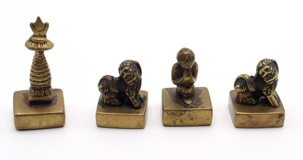 Vintage Figural Bronze Seals (1 of 2)
