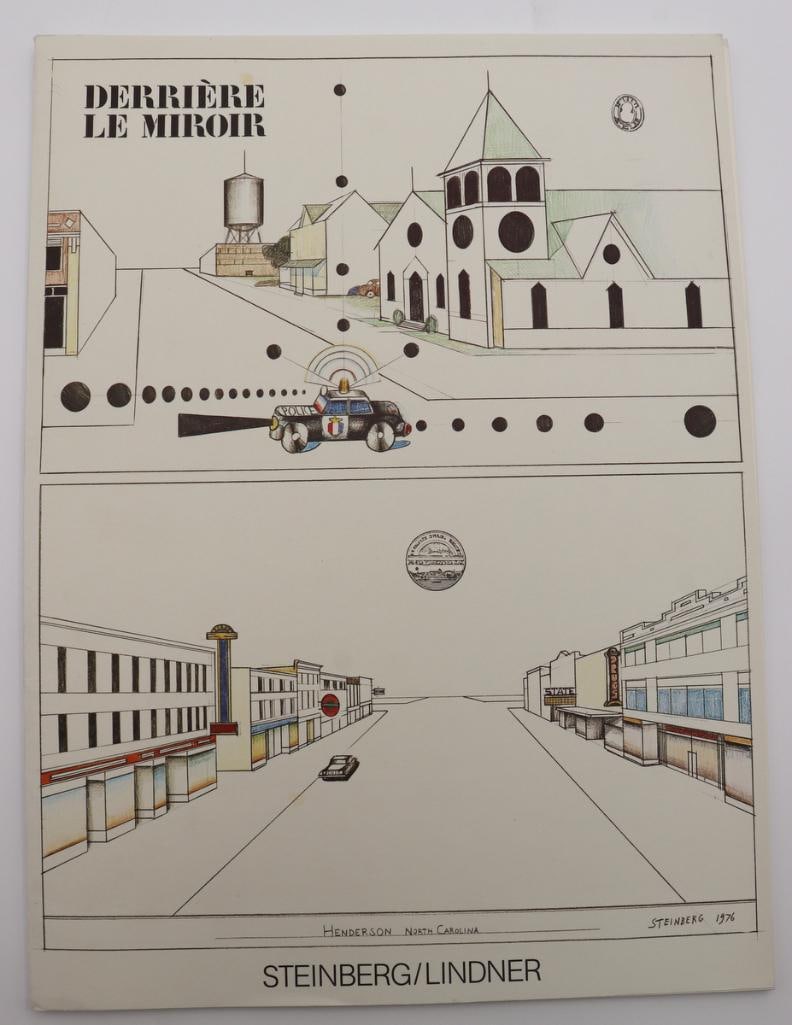 Saul Steinberg and Richard Lindner “Derrière le Miroir” No. 241 Illustrated Art: Saul Steinberg (American, 1914–1999) and Richard Lindner (German-American, 1901–1978) “Derrière le Miroir” No. 241 Illustrated art publication with original lithographs 19