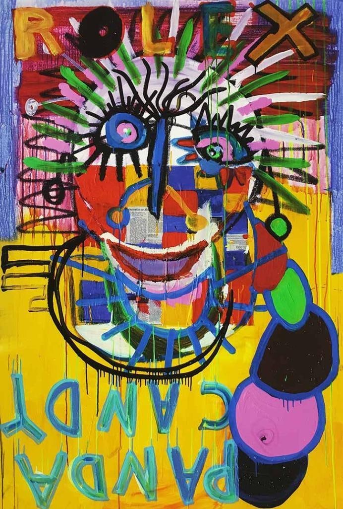 Paul Kostabi (American, b. 1962) “Panda Candy” Giclée: Paul Kostabi (American, b. 1962) “Panda Candy” Giclée on paper Numbered 23/30. Hand signed and numbered by the artist. Measurements approx. - 24 in. high × 16 3/4 in. wide. Unfra