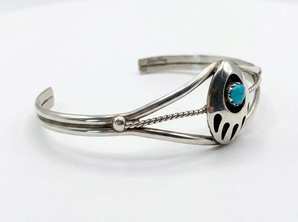 Sterling Bear track cuff - 2