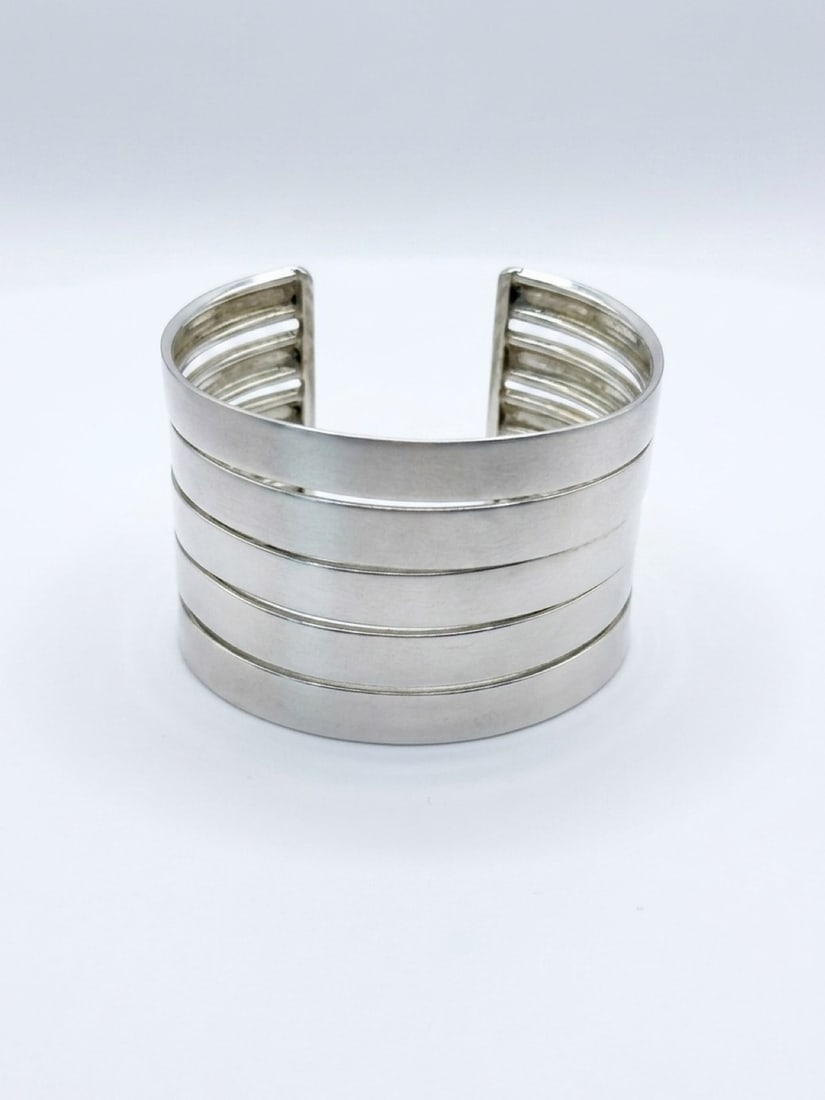 MCM 5 band 925 Taxco cuff: Vintage MCM wideTaxco 5-band cuff marked JKT Mexico 925 outstanding quality and design