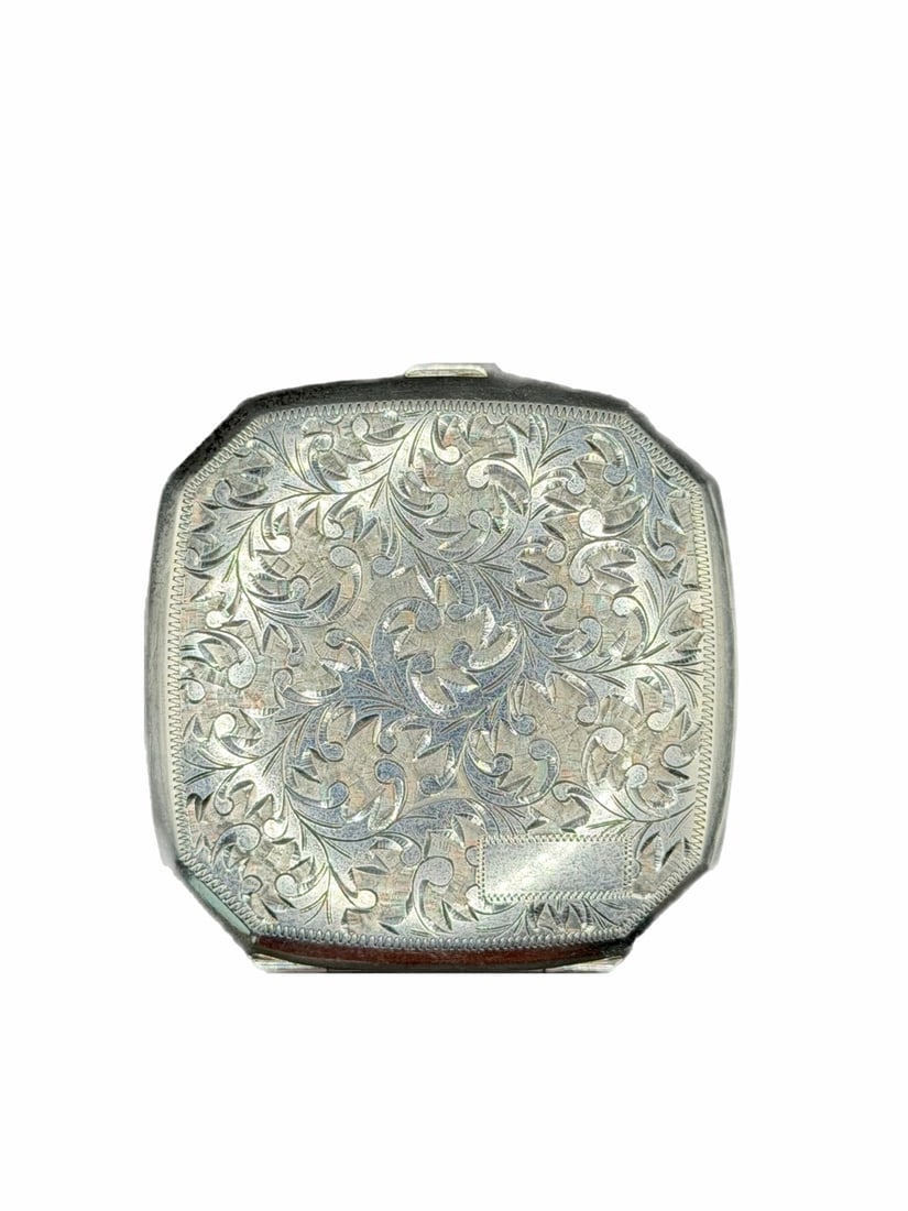 Vintage sterling silver Japanese compact (1 of 3)
