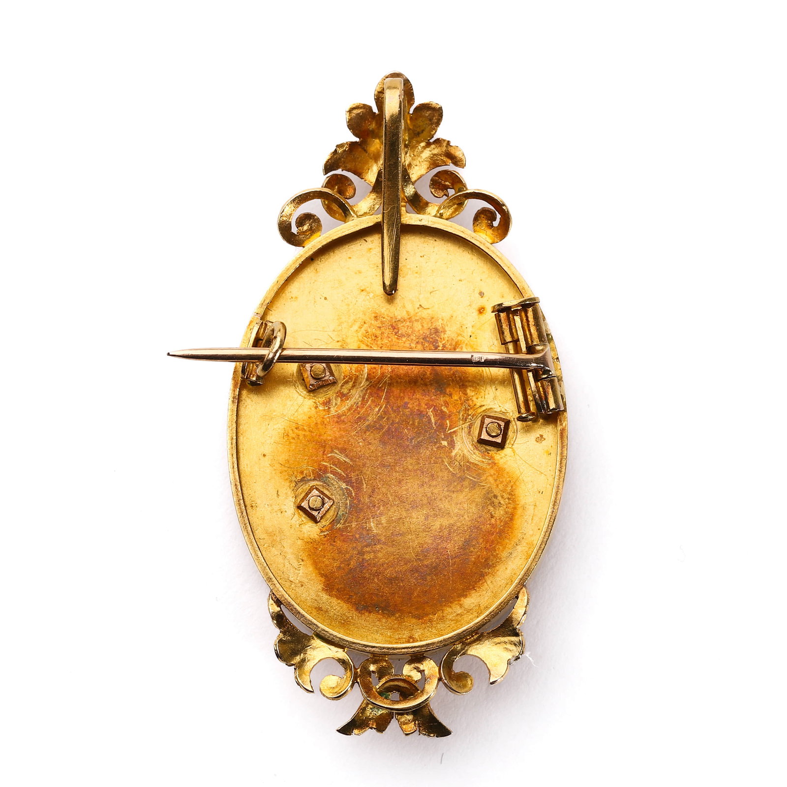 VICTORIAN DIAMOND MONOGRAM BROOCH - 2