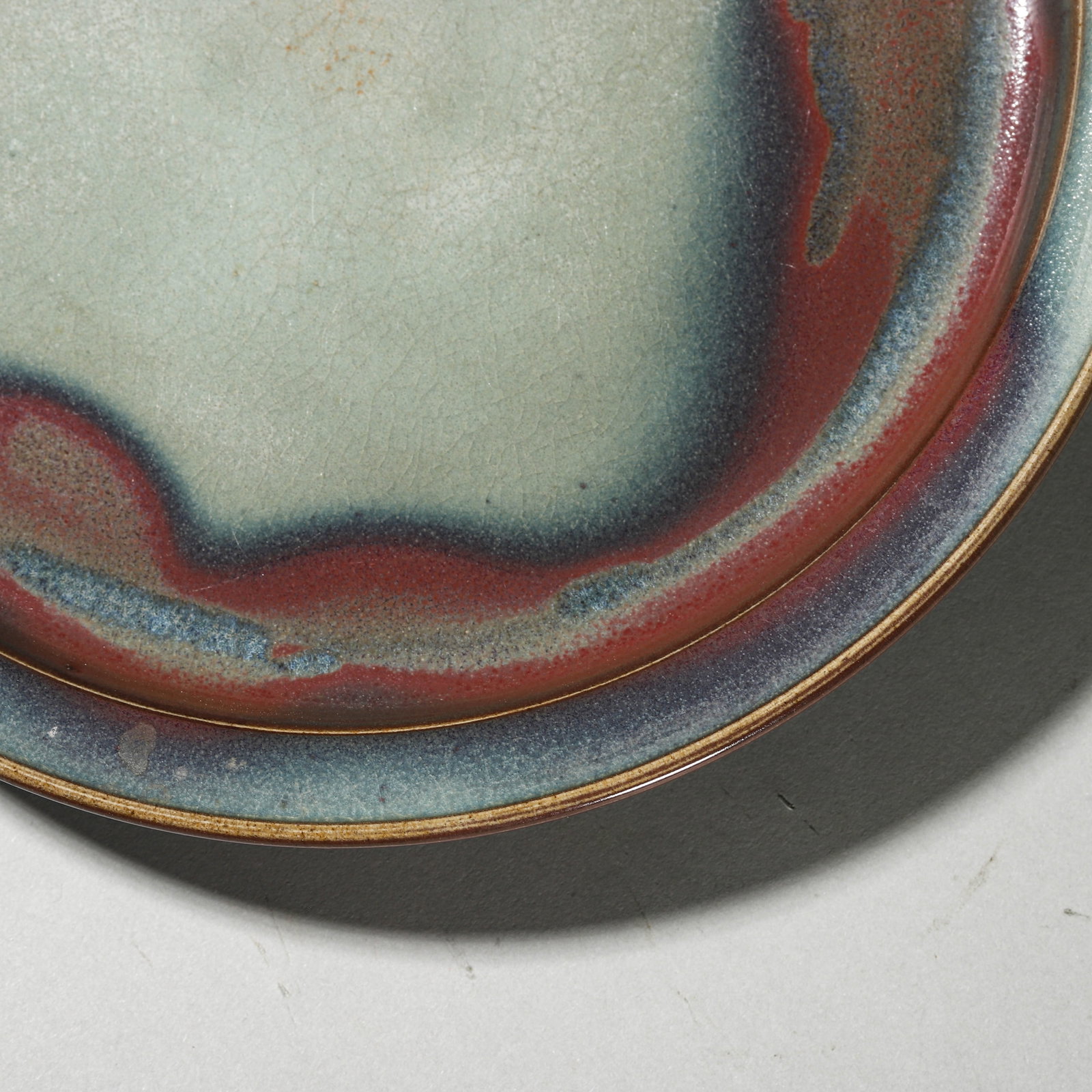 A CHINESE JUN-TYPE GLAZED DISH - 3