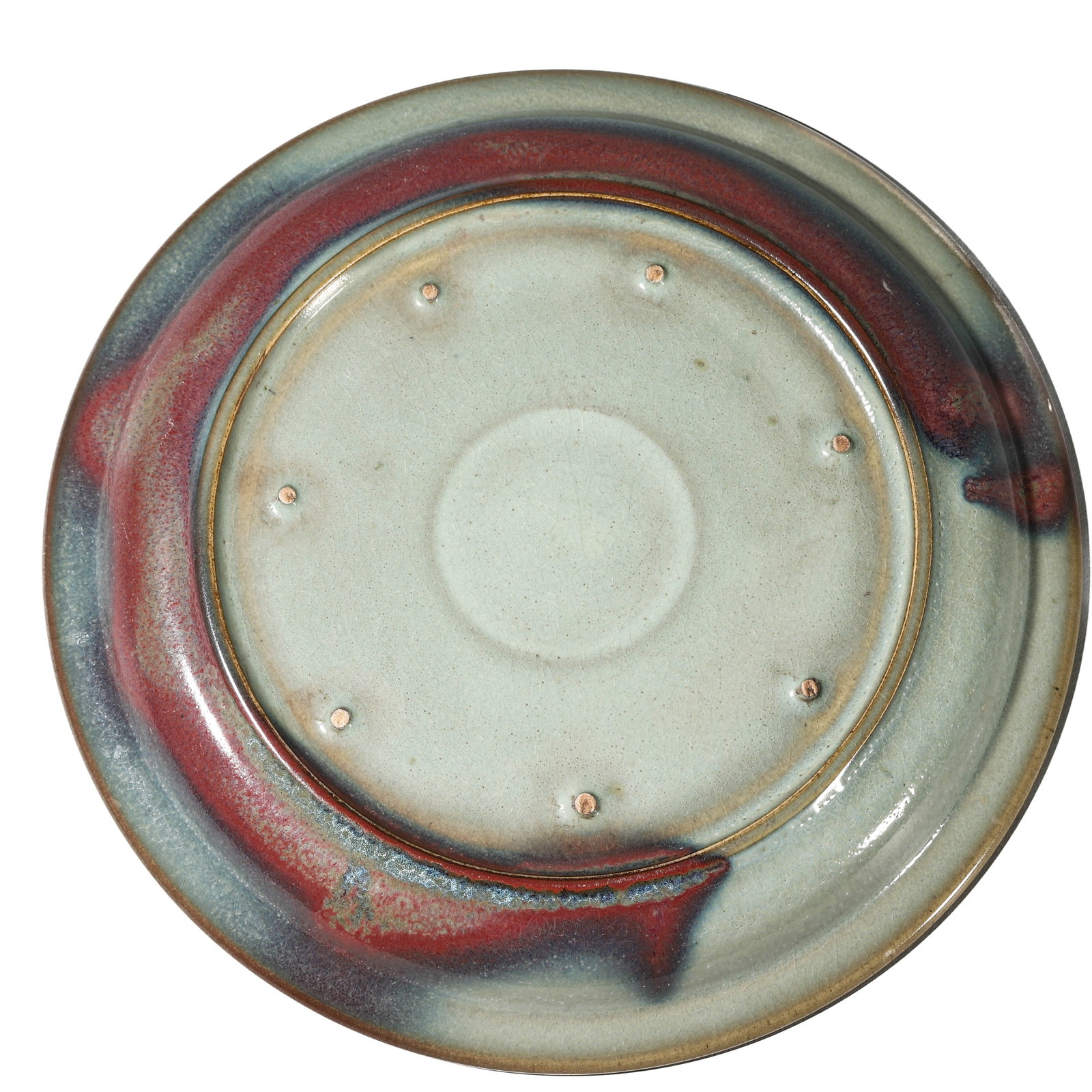 A CHINESE JUN-TYPE GLAZED DISH - 5