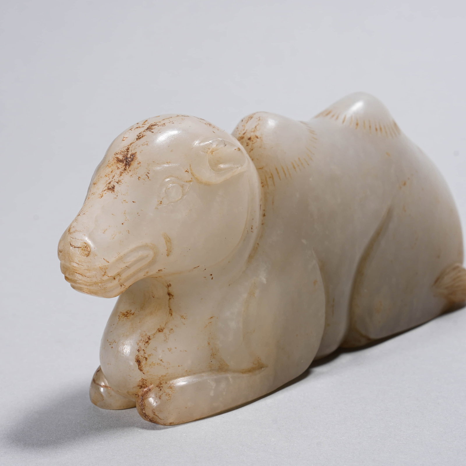 A CHINESE JADE CAMEL. - 6