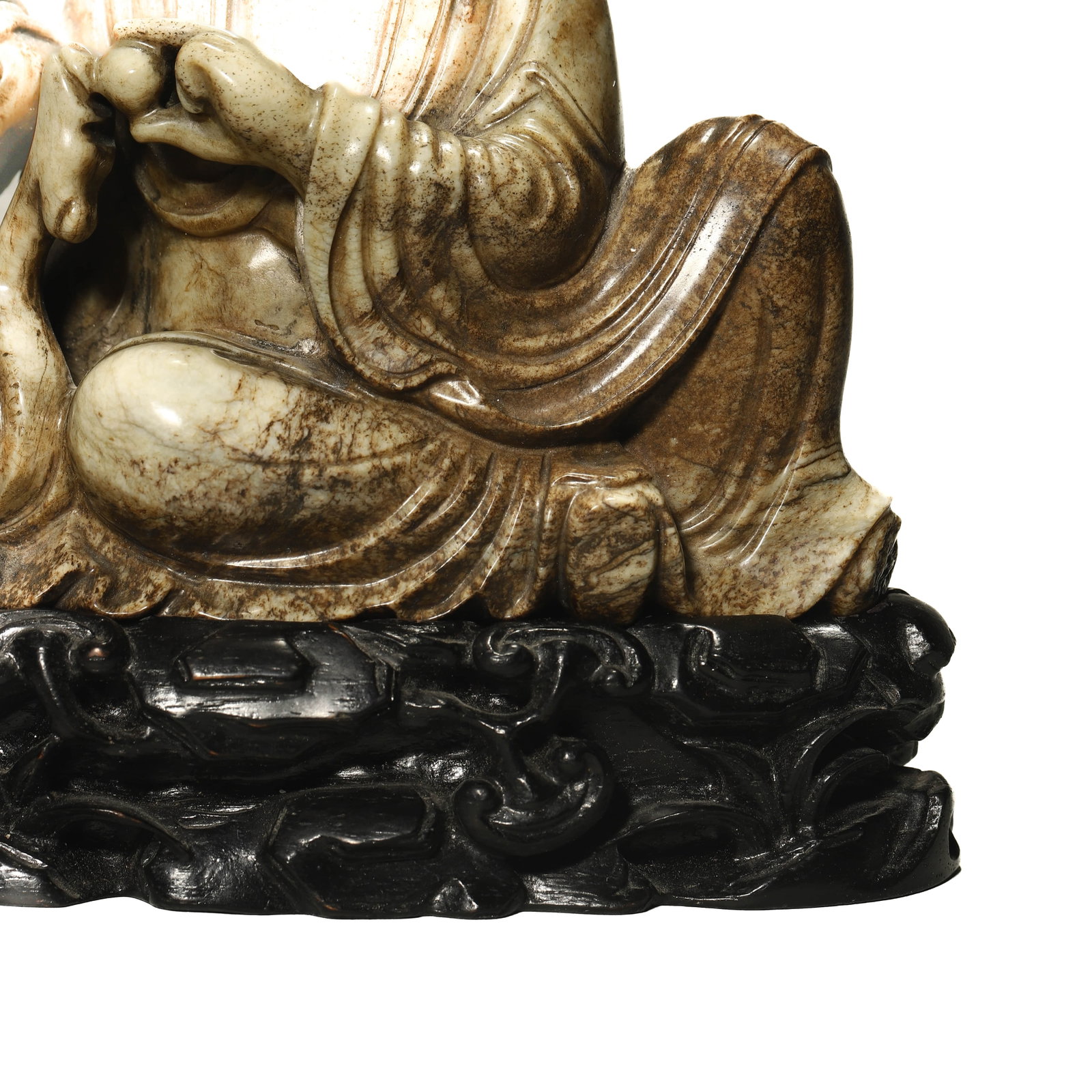 A JADE ‘SUBDUING DRAGON’ LUOHAN - 4