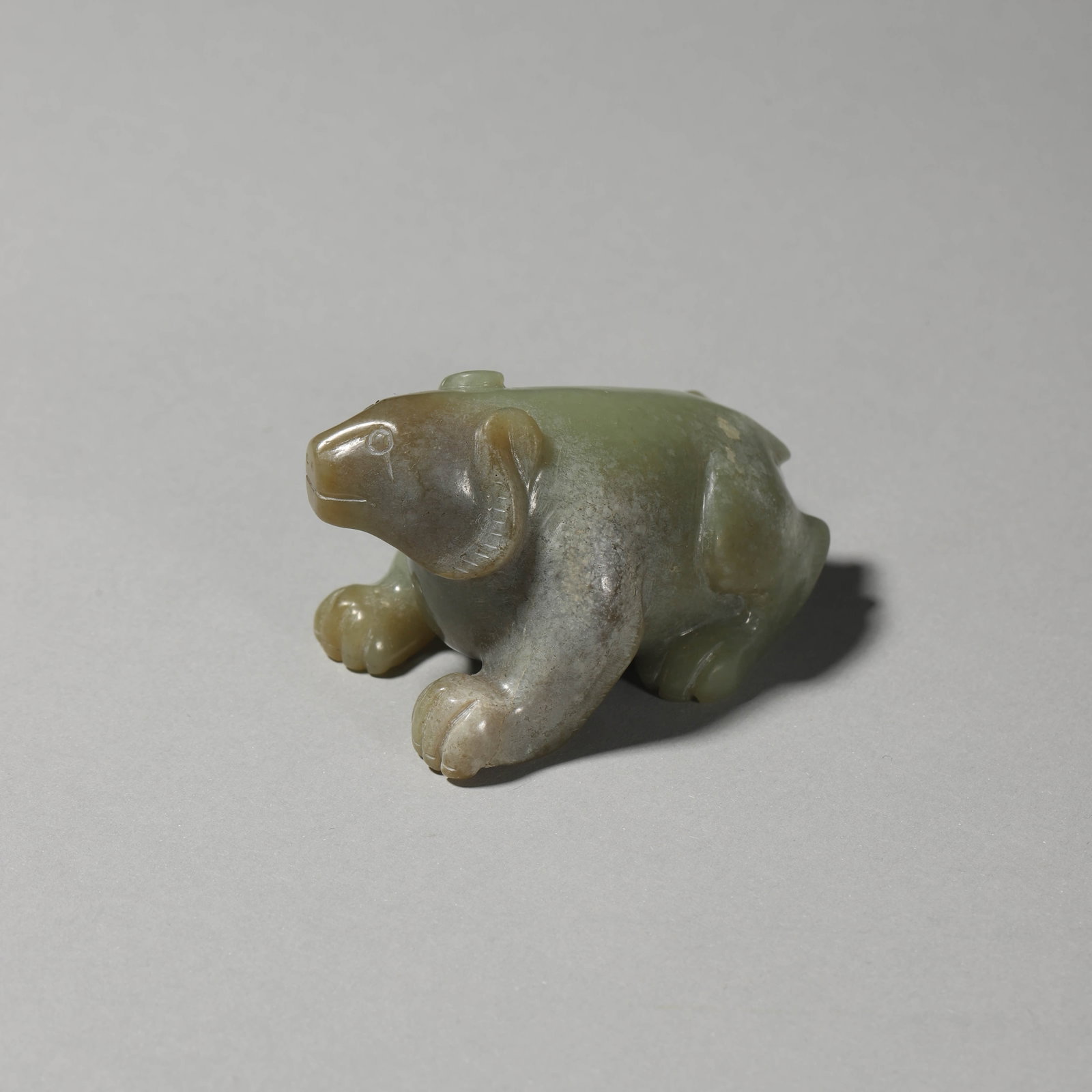 A JADE BEAR. - 2