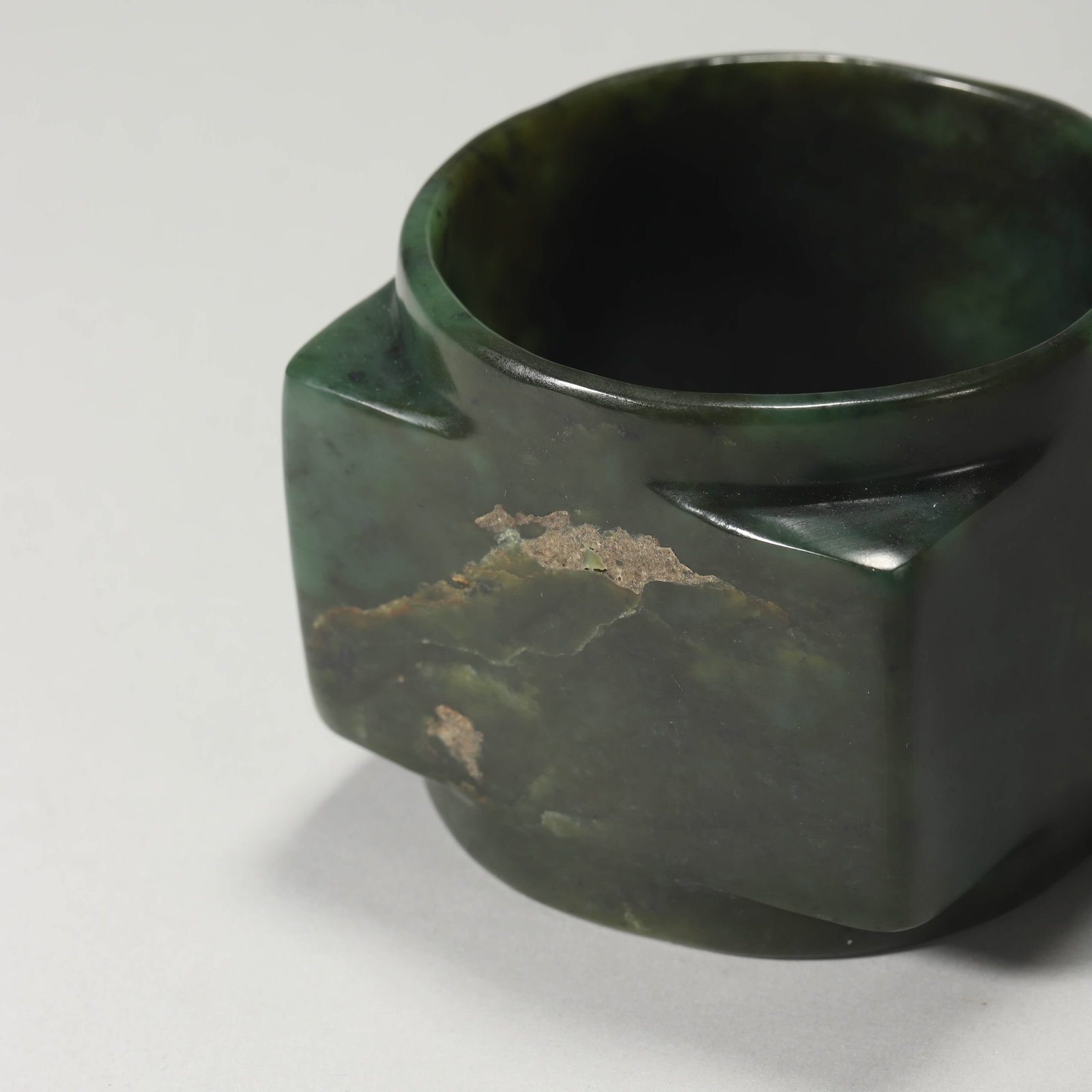 A CELADON JADE CONG. - 3
