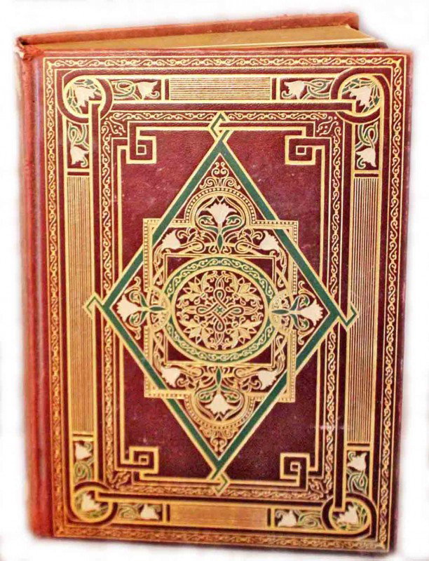 Antique Leather Bound Book w/Gilt Embossed Pattern: This is an Antique leather bound book with gilt embossing on the cover. The title of the book is Venetia Etc. XI by Benjamin Disraeli, Earl of Baconsfield. Copyright is 1904 by M. Walter Dunn, New Yor