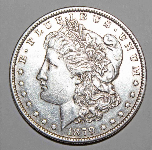 1879 Morgan Silver Dollar ($1): 1879 Morgan Silver Dollar coin
